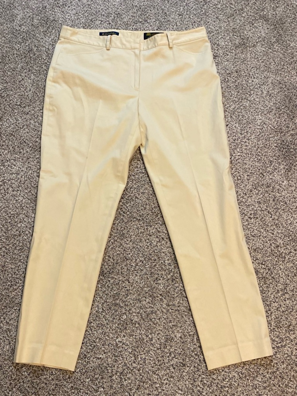 Brooks Brothers Women’s Tan Carlo Bonomi Tailored Dress Pant Size 12